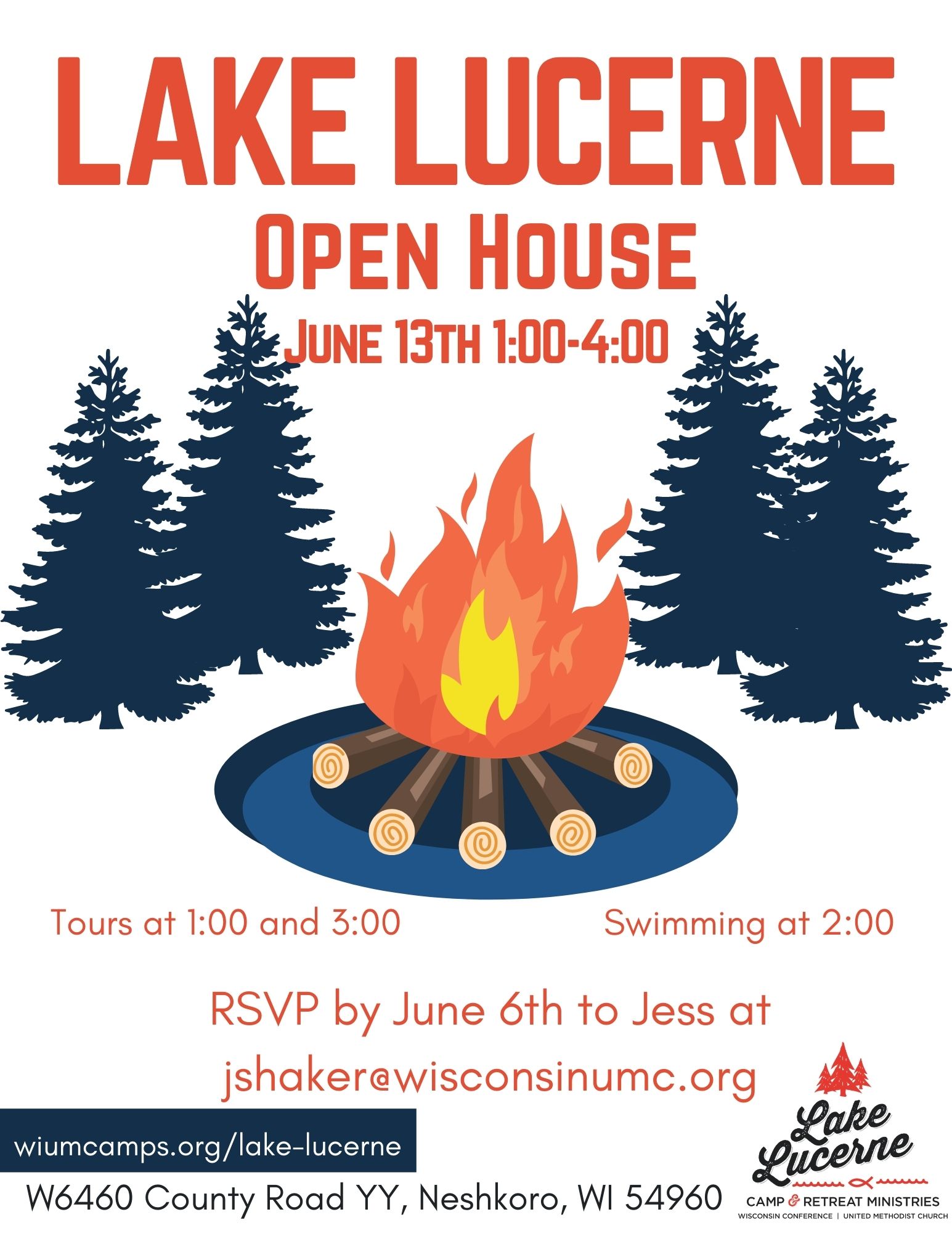 Night Blue Flame Summer Camp Post